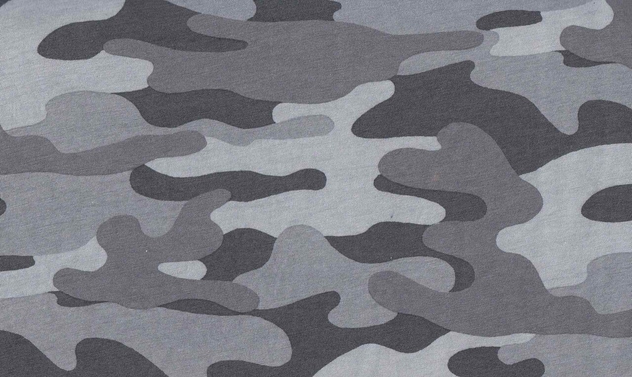 1 Yard Rayon Spandex Jersey Camouflage Print Stretch Fabric 58/60" Inch Wide